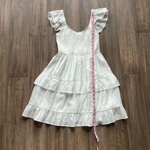 White casual Boho graduation dress Small